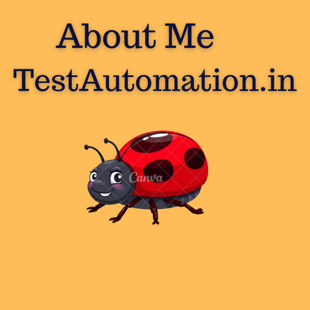 About Me - testautomation.in