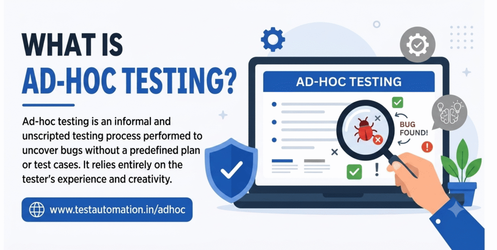 What is Ad-Hoc Testing